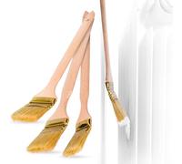 ToolSpace | Set di 3 spazzole angolari per caloriferi da 36 mm, 50 mm e 63 mm | Spazzole per la verniciatura di termosifoni, per passare attraverso fessure strette e punti difficilmente accessibili