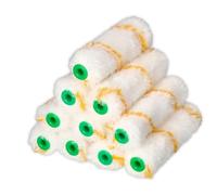 ToolSpace Set di inserti per rullo, 10 pezzi, 11 cm, in poliacrilico, capelli lunghi, per diluire acqua, lattice, emulsioni, acrilico e silicone, per lavori fai da te