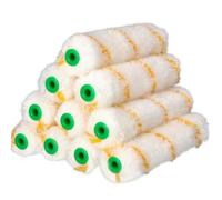 ToolSpace Set di inserti per rullo, 10 pezzi, 15 cm, in poliacrilico, capelli lunghi, per diluire acqua, lattice, emulsioni, acrilico e silicone, per lavori fai da te