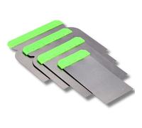 ToolSpace Set di Spatole Giapponesi - 4 pezzi - 50/80/100/120 mm - Spatole in Metallo per Giuntare, Lisciare, Spalmare Composti, Resistenti e Flessibili, Buona Presa