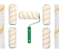 ToolSpace Set Professionale di 5 Rulli per Pittura - Set Rulli per Dipingere - Rullo Professionale per Pitturare Soffitti e Pareti Senza Vassoio - Rulli per Pitturare Pareti -18 cm