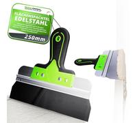 ToolSpace Spatola per Stucco Acciaio INOX 250 x 60 mm - Spatola Lisciante per Grandi Superfici, Spatole per Gesso, Frattazzo per Stucco, Nastro, Sigillatura, CementoIntonaco Coltello per Rivestimenti