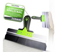 ToolSpace Spatola per Stucco Acciaio INOX 350 x 60 mm - Spatola Lisciante per Grandi Superfici, Spatole per Gesso, Frattazzo per Stucco, Nastro, Sigillatura, CementoIntonaco Coltello per Rivestimenti