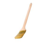 ToolSpace Spazzola Caloria curva | Spazzola per radiatori | Larghezza 63 mm | Lunghezza totale: 36 cm | Setole: setole naturali fitte| Manico: legno di faggio | 1 pezzo