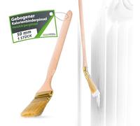 ToolSpace Spazzola curva per calorie | Spazzola per radiatori | Larghezza 50 mm | Lunghezza totale: 35 cm | Setole: setole naturali fitte| Manico: faggio | 1 pezzo