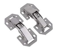 TOOLSTAR - Cerniera per armadietti, 76,9 x 32,3 mm, per montaggio superficiale della cucina, cerniere per mobili a scomparsa, con viti (1 coppia)