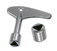 TOOLSTAR Presa triangolare, 9 mm / 0,35 "Triangolo chiave interruttore chiave chiave chiave gas elettrico ascensore ascensore porta serratura triangolare chiavi (2 PCS)