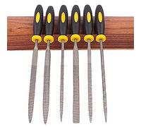 Toolstar - Set di lime sottili, 6 mini lime da 3 x 140 mm, per intaglio, utensili per modellare diamanti, metallo, legno, plastica