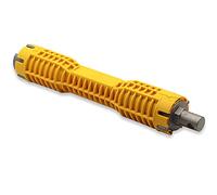 Toolstar, strumento per l’installazione di rubinetti e lavandini, chiave idraulica multiuso, per installazione di rubinetti e lavandini, per bagno e cucina (confezione da 1), giallo
