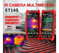 TOOLTOP ET14S 2In1 Termocamera Multimetro Schermo da 2.8 Pollici Circuito PCB Ispezione Auto Termocamera A Infrarossi Multimetro