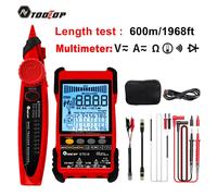 TOOLTOP Tester per cavi di rete Multimetro Tracciamento cavo Lan Test POE 400M/600M Lunghezza Misura sensibilità Linea regolabile Tracker