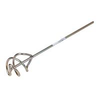 Toolty TLTY-1400 - Paddle per miscelazione elica, 60 x 320 x 6 mm, arrotondata - Miscelatore zincato, frusta, agitatore -2 lame - per intonaco, gesso, adesivi, cemento, vernice, fai da te - TLTY-1400