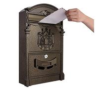 Tooluck Cassetta Posta Vintage, Cassetta postale da Esterno di Grande Capacità, Cassetta Della Posta da Esterno, Cassette Postali per Esterno, Cassetta Lettere Esterno Bronzo