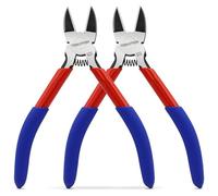TOOLUTION Tronchesino 5 Pollici (13 cm) | Taglio a Raso per Modellismo ed Elettronica | Cesoie a Molla con Lame in Acciaio | Per Gioielli, Fiori Finti e Precisione, 2 Pack