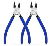 TOOLUTION Tronchesino, per Modellismo e Elettronica | per Fil Metallico | Acciaio al Carbonio | Per Fiori Finti, 2 Pack, Un filo di due centimetri, una balena lamiera corsa con un tagliente