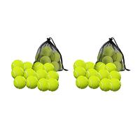 Toolvvik Confezione da 24 palline da tennis con custodia - palline da tennis di alta qualità con pareti spesse - perfette per tennis e cricket