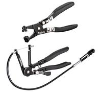 Toolwiz Pinza per Fascette Stringitubo, 2 Pezzio, Tubo Lunga da 68,6cm | Radiatore Molla, Attrezzi Officina Auto per Fascette Stringitubo Rimozione e Installazione
