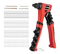 Toolwiz Pistola rivettatrice manuale con una sola mano con 200 rivetti