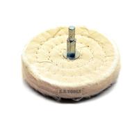toolzone DR208 100 mm Panno Lucidatura Mop Wheel - Bianco