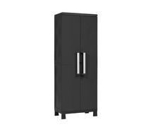Toomax Armadio Garage Midi, Plastica Resistente, Antracite, 4 Ripiani Regolabili, 65x37x173 cm