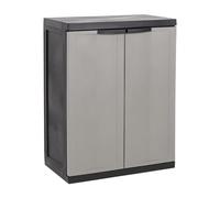 ARMADIO RESINA INTERNI ESTERNI 2 ANTE 1 RIPIANO REGOLABILE TOOMAX 65x37x85h