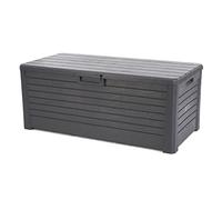 Toomax baule Florida con seduta, finitura effetto legno, colore antracite, dimensioni 148x72x60h cm