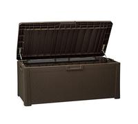 Toomax baule Santorini con seduta, finitura effetto rattan, colore marrone, dimensioni di148x72x64h cm