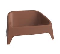 Toomax Divano Matera Sofa terracotta 115x75x66,5 cm, divano 2 posti da giardino con design ergonomico e moderno, in plastica riciclata ideale per uso interno ed esterno, leggero e facile da spostare