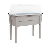 Toomax fioriera niagara, miniserra coperta, colore grigio tortora, resistente ai raggi UV, dimensioni cm 78x37,7x81