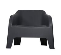 POLTRONA IN RESINA PETRA ANTRACITE 79x76xH80 cm -Z185