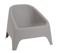 Toomax Poltrona Matera Grigio Tortora - Poltrona da Giardino Impilabile Resistente ai Raggi UV