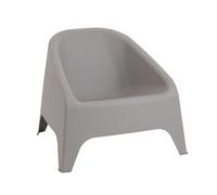 Toomax Poltrona Matera Grigio Tortora - Poltrona da Giardino Impilabile Resistente ai Raggi UV