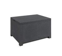 Toomax tavolino Olimpia Large Box da esterni, in plastica riciclata, colore antracite,