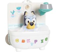 Toomies Bluey, doccia e bagnoschiuma, giocattolo da bagno interattivo, con doccia d'acqua e schiuma, favorisce le capacità motorie, per bambini dai 18 mesi in su