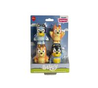 Toomies Bluey Squirter - Set di 4 giocattoli da bagno con Bluey, Bingo, mamma e