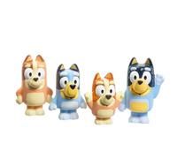 Toomies Bluey Squirter - Set di 4 giocattoli da bagno con bluey, bingo, mamma e papà, divertimento per bambini piccoli, progettato per mani piccole, promuove capacità motorie, giochi creativi, a