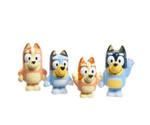 Toomies Bluey Squirter - Set di 4 giocattoli da bagno con bluey, bingo, mamma e papà, divertimento per bambini piccoli, progettato per mani piccole, promuove capacità motorie, giochi creativi, a