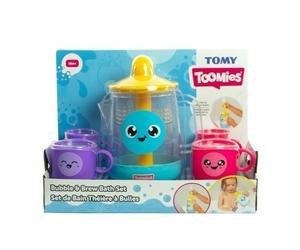 Toomies Bubble & Brew - Set da bagno, teiera schiumosa, giocattolo da bagno fantasioso, promuove le capacità motorie, per bambini dai 18 mesi in su