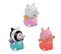 Toomies E73413 Peppa and Friends Squirters, giocattoli da bagno morbidi al tatto, set da gioco con squirter d'acqua, multicolore, piccolo