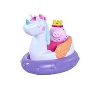 Toomies Peppa Pig Princess Peppa Bath Float - Peppa Pig Water Squirter Bath Toy e Unicorn Pourer Galleggiante con Ruota d'acqua Criniera - Licenza ufficiale Peppa Pig Giocattoli - Giocattoli per il