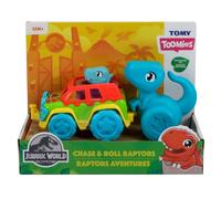PLAYSET DINOSAURI CON VEICOLO JURASSIC WORLD TOMY PER BAMBINI 12 MESI+