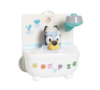 Toomies Bluey, doccia e bagnoschiuma, giocattolo da bagno interattivo, con doccia d'acqua e schiuma, favorisce le capacità motorie, per bambini dai 18 mesi in su