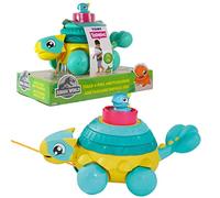 Tomy Toomies Jurassic World Stack and Pull Ankylosaurus, giocattolo per bambini con dinosauri per giochi di sviluppo, adatto per ragazzi e ragazze di 18 mesi, 2 e 3 anni