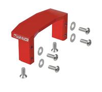 TOOMOD TT02 Supporto servo in alluminio per Tamiya RC auto TT-02 54977 OP.1977 Aggiornamenti parti di ricambio (rosso)