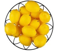 Toopify 20 limoni artificiali gialli, limoni artificiali realistici, per casa, cucina, decorazione per feste
