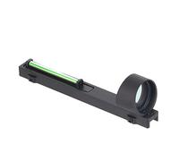 ToopMount 1X28 Mirino a Punto Verde Mirino per Fucile da Esterno Sport Tattico Mirino a Fibra Ottica Verde Completamente Rivestito, Cerchio con Punto Centrale