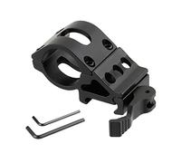 ToopMount Offset angolare a Basso Profilo Supporto per Anello 25,4mm QD Guida di Picatinny per Torcia Torcia Accessori per la Caccia alla Vista Laser Attacco a innesto rapido