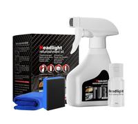 Tooporte Headlight Cleaner - Automotive Headlamp Restoration Fluid Kit, Pro Headlight Rejuvenator Kit with Keep Clear Headlight Coating, Instant Oxidation Removal for Yellowing Cloudy (1 Set)