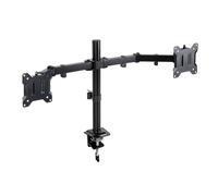 TOOQ DB1802TN-B - Supporto da Tavolo per 2 Schermi 17"-27", Nero