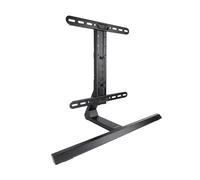 Tooq DB3265F-B - Supporto da tavolo in acciaio per schermi 32"-65", altezza regolabile, con base, nero